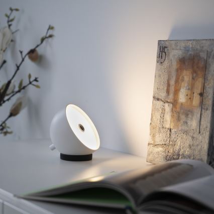 Schöner Wohnen 19244-16 - LED Stmívatelná dotyková nabíjecí venkovní stolní lampa BELLIS LED/2,5W/5V 2600 mAh IP54 bílá