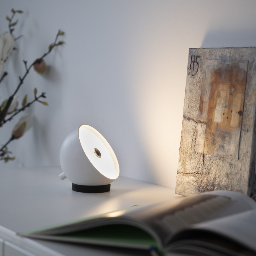 Schöner Wohnen 19244-16 - LED Stmívatelná dotyková nabíjecí venkovní stolní lampa BELLIS LED/2,5W/5V 2600 mAh IP54 bílá