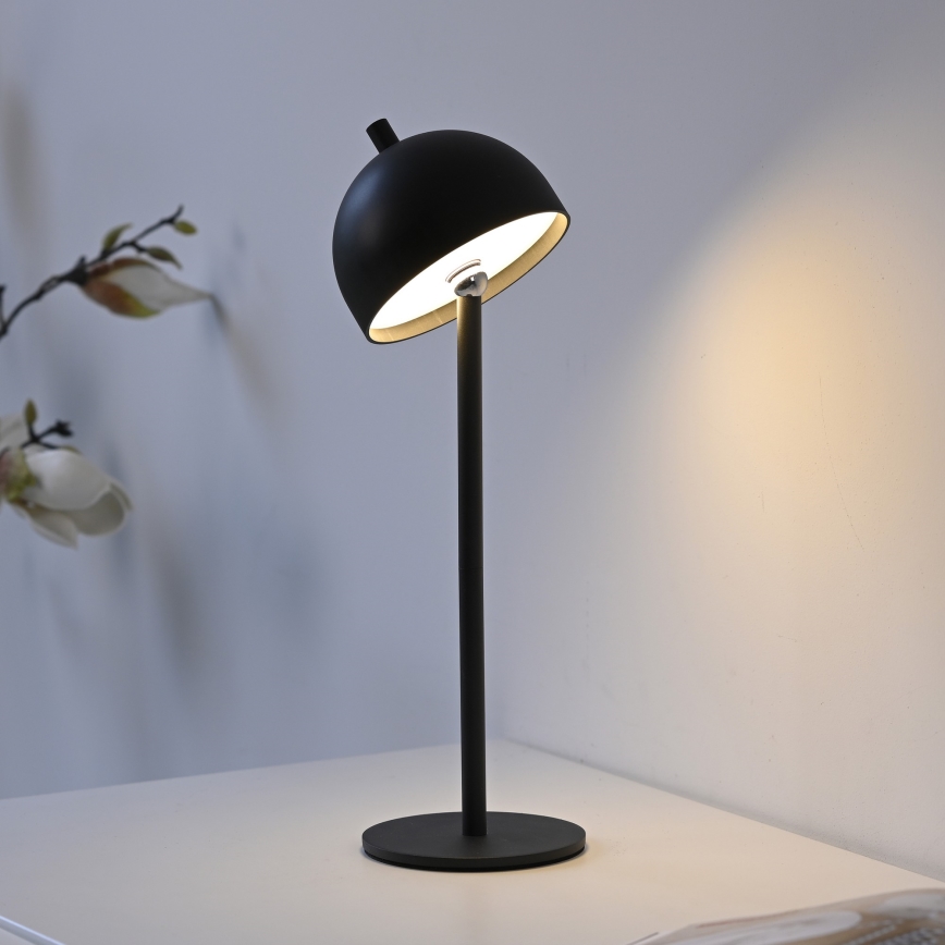 Schöner Wohnen 19244-18 - LED Stmívatelná dotyková nabíjecí venkovní stolní lampa BELLIS LED/2,5W/5V 2600 mAh IP54 černá