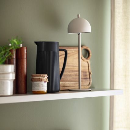 Schöner Wohnen 19244-39 - LED Stmívatelná dotyková nabíjecí venkovní stolní lampa BELLIS LED/2,5W/5V 2600 mAh IP54 šedá