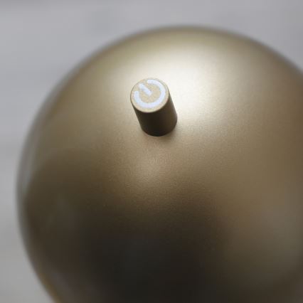 Schöner Wohnen 19245-12 - LED Stmívatelná dotyková nabíjecí venkovní stojací lampa BELLIS LED/2,5W/5V 2600 mAh IP54 zlatá