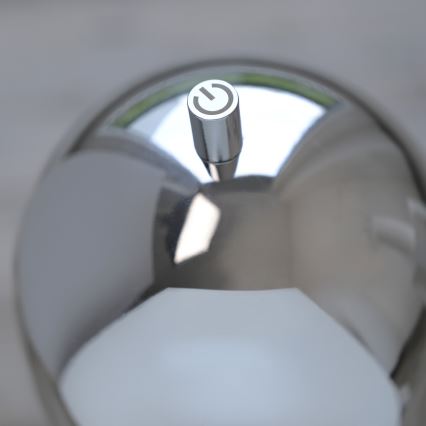 Schöner Wohnen 19245-17 - LED Stmívatelná dotyková nabíjecí venkovní stojací lampa BELLIS LED/2,5W/5V 2600 mAh IP54 lesklý chrom