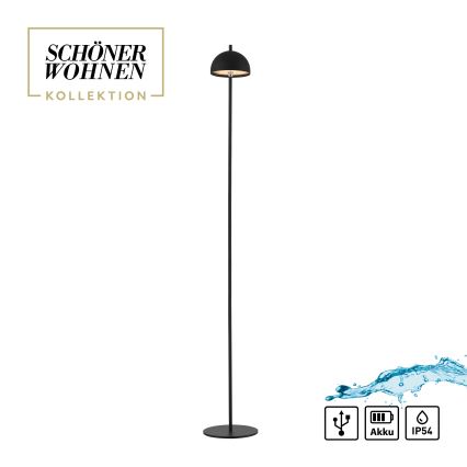 Schöner Wohnen 19245-18 - LED Stmívatelná dotyková nabíjecí venkovní stojací lampa BELLIS LED/2,5W/5V 2600 mAh IP54 černá