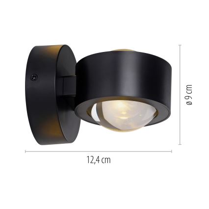 Schöner Wohnen 19331-18 - LED Nástěnné svítidlo CHIA 2xLED/2W/230V černá