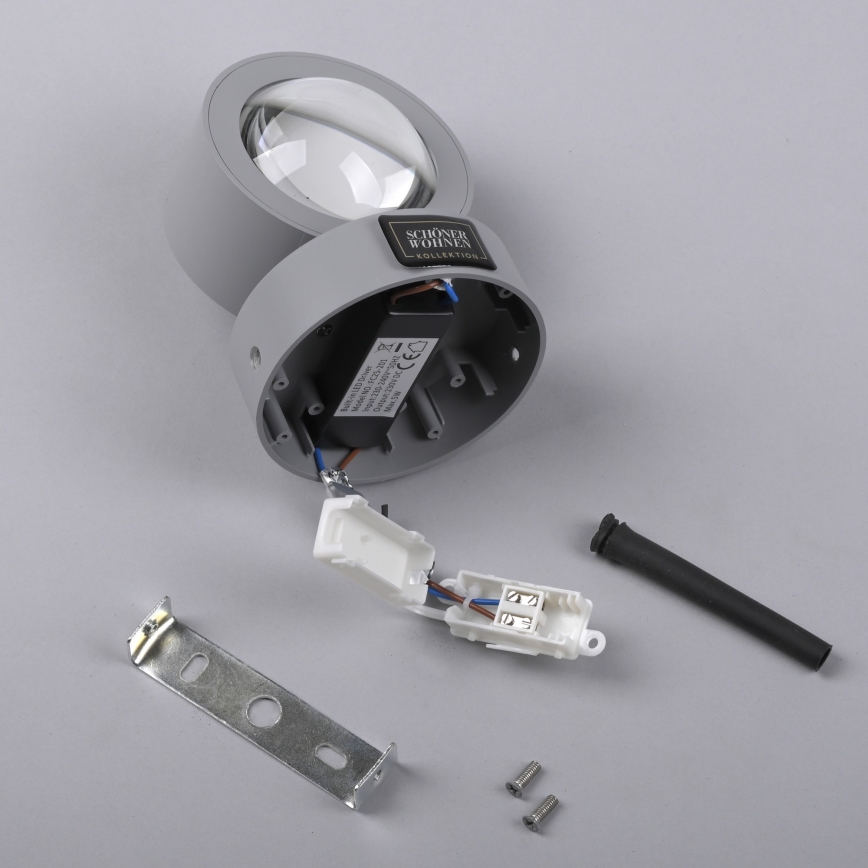 Schöner Wohnen 19331-21 - LED Nástěnné svítidlo CHIA 2xLED/2W/230V antracit