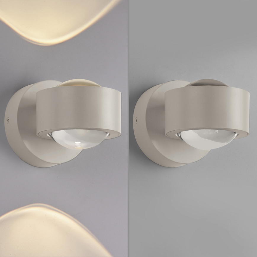 Schöner Wohnen 19331-39 - LED Nástěnné svítidlo CHIA 2xLED/2W/230V šedá