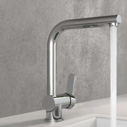 Schütte 79700 - Dřezová baterie s vytahovací sprškou LONDON lesklý chrom