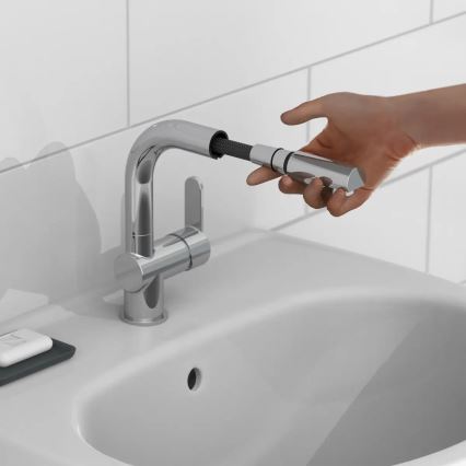 Schütte 79710 - Dřezová baterie s vytahovací sprškou LONDON lesklý chrom
