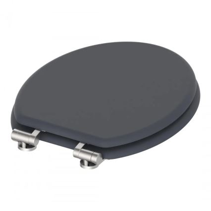 Schütte 80104 - Záchodové prkénko SPIRIT ANTHRAZIT SoftClose MDF dřevo