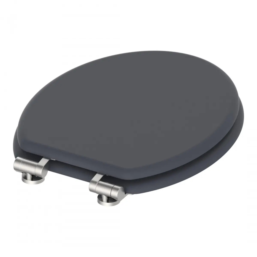 Schütte 80104 - Záchodové prkénko SPIRIT ANTHRAZIT SoftClose MDF dřevo