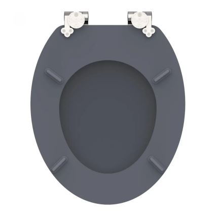 Schütte 80104 - Záchodové prkénko SPIRIT ANTHRAZIT SoftClose MDF dřevo