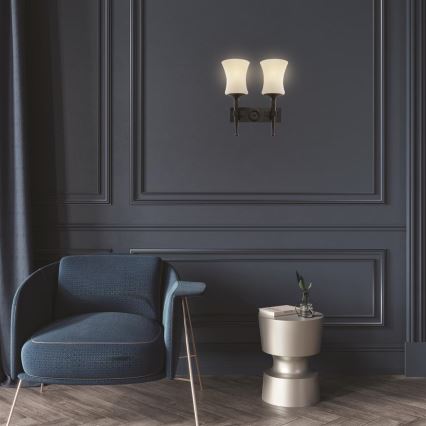 Searchlight - Nástěnné svítidlo CARTWHEEL 2xE27/60W/230V