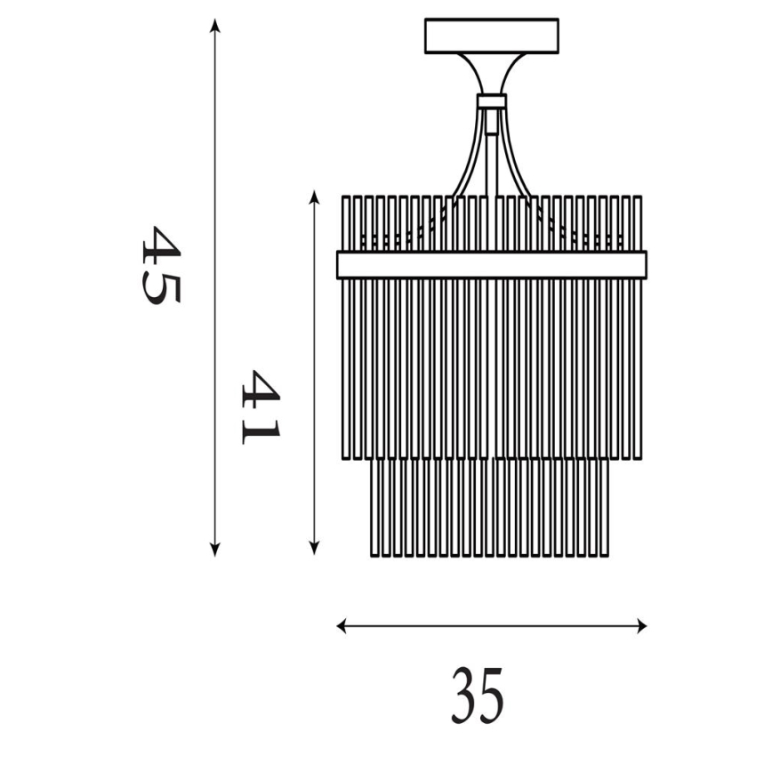 Searchlight - Přisazený lustr LARA 3xE27/60W/230V