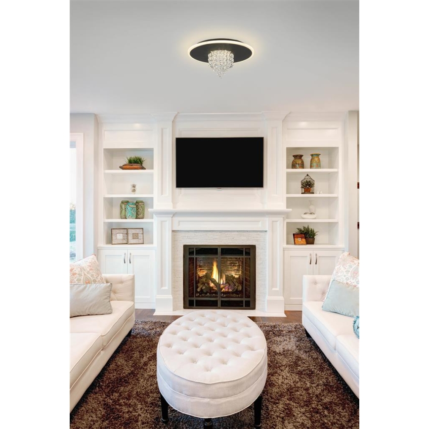 Searchlight - LED Stmívatelné stropní svítidlo DELUGE LED/20W/230V pr. 31,5 cm černá