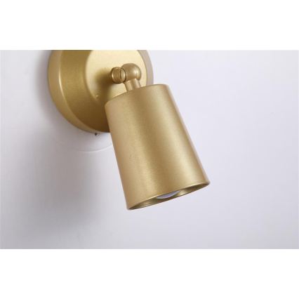 Searchlight - LED Stmívatelné nabíjecí nástěnné svítidlo CONE LED/1,5W/5V zlatá