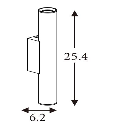 Searchlight - Nástěnné svítidlo BEACON 2xGU10/10W/230V zlatá