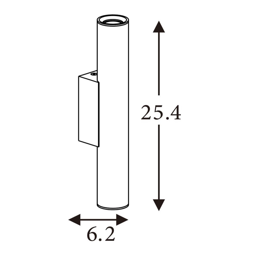 Searchlight - Nástěnné svítidlo BEACON 2xGU10/10W/230V hnědá