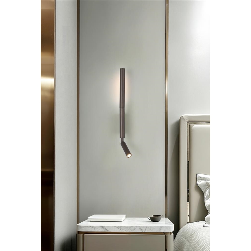 Searchlight - LED Bodové svítidlo ARCHITECT LED/7W/230V hnědá