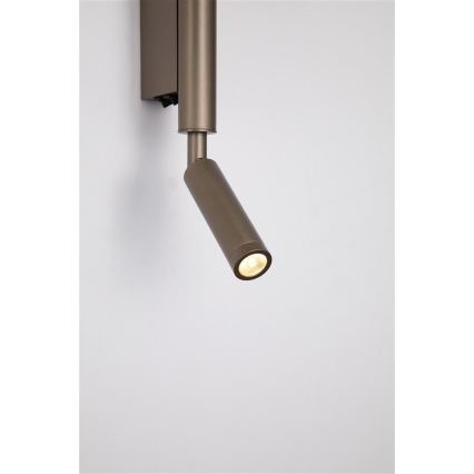 Searchlight - LED Bodové svítidlo ARCHITECT LED/7W/230V hnědá