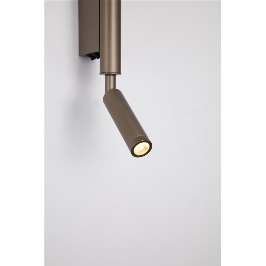 Searchlight - LED Bodové svítidlo ARCHITECT LED/7W/230V hnědá