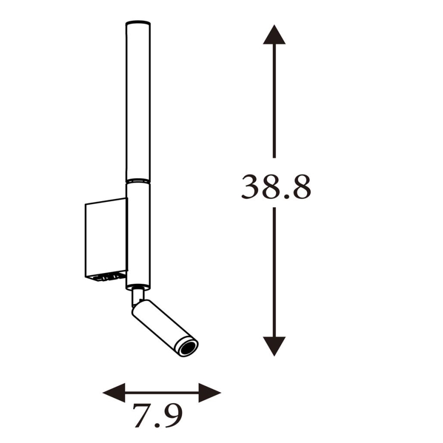 Searchlight - LED Bodové svítidlo ARCHITECT LED/7W/230V hnědá