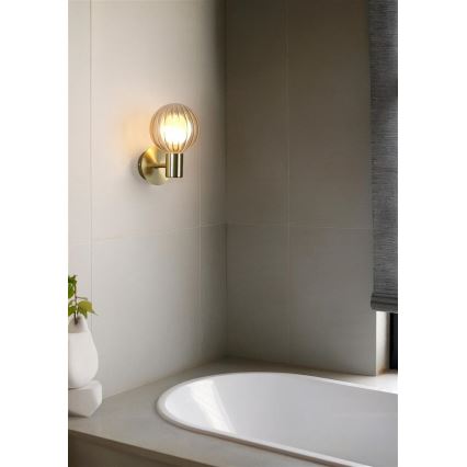 Searchlight - Nástěnné svítidlo LUMINSPHERE 1xG9/7W/230V mosaz