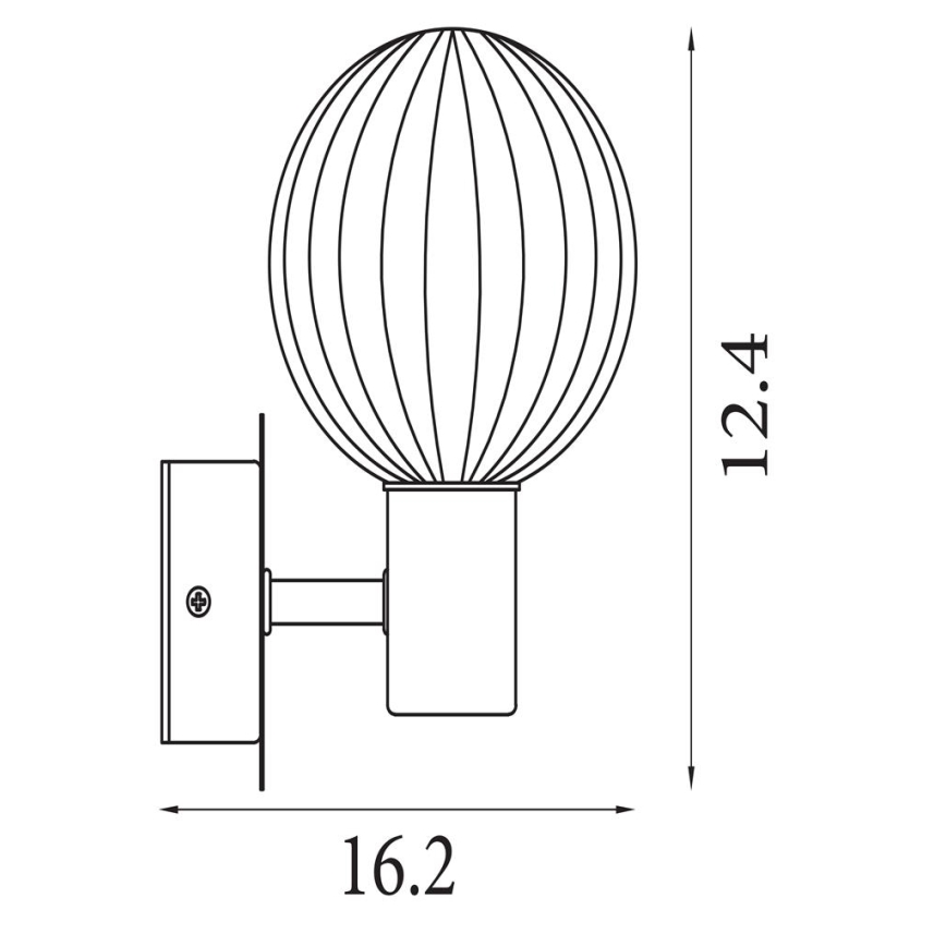 Searchlight - Nástěnné svítidlo LUMINSPHERE 1xG9/7W/230V mosaz