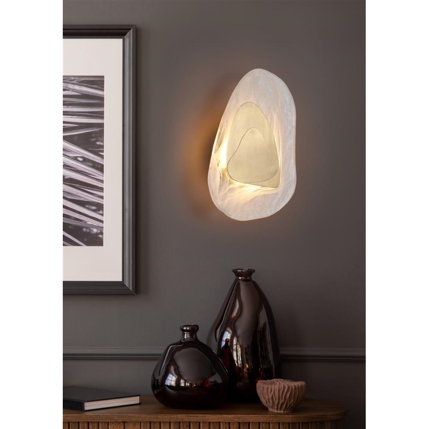 Searchlight - LED Nástěnné svítidlo DESTINY LED/8W/230V mosaz