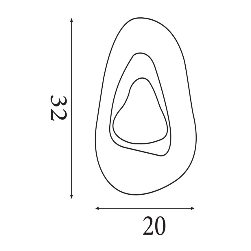 Searchlight - LED Nástěnné svítidlo DESTINY LED/8W/230V mosaz