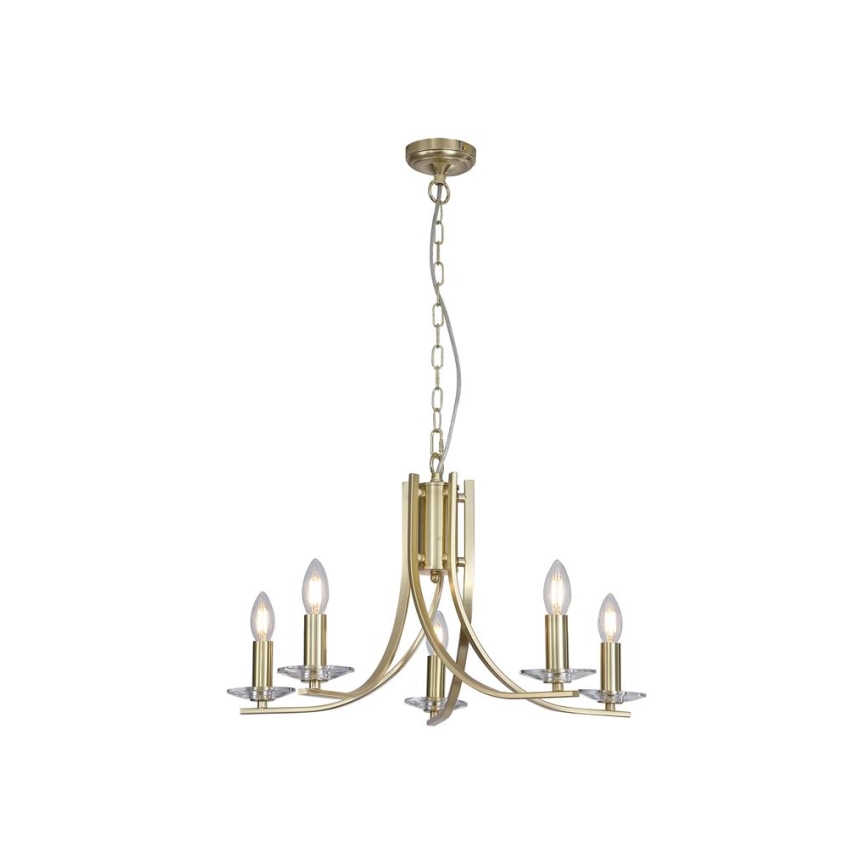 Searchlight - Lustr na řetězu ASCONA 5xE14/60W/230V