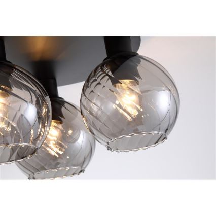 Searchlight - Stropní svítidlo RADIANCE 3xE27/60W/230V pr. 37,5 cm černá