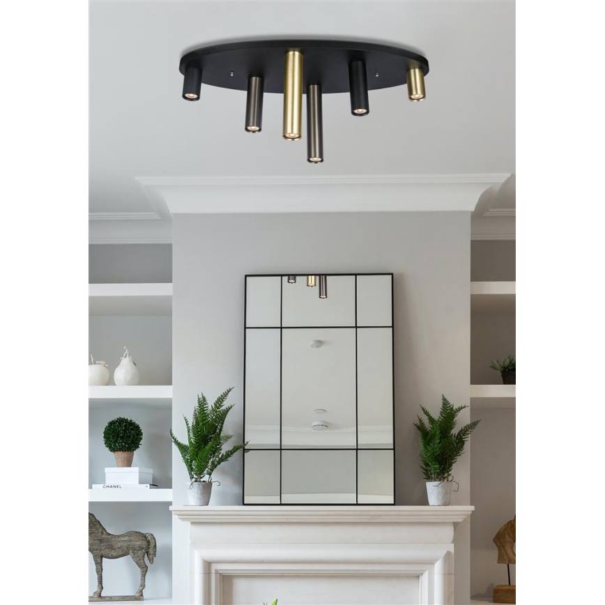 Searchlight - Stropní svítidlo TUBES 6xGU10/10W/230V 80x30 cm