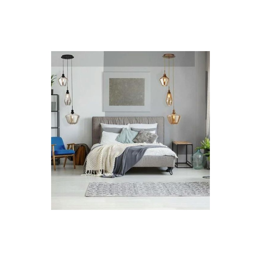 Searchlight - Lustr na lanku MIA 3xE27/60W/230V mosaz