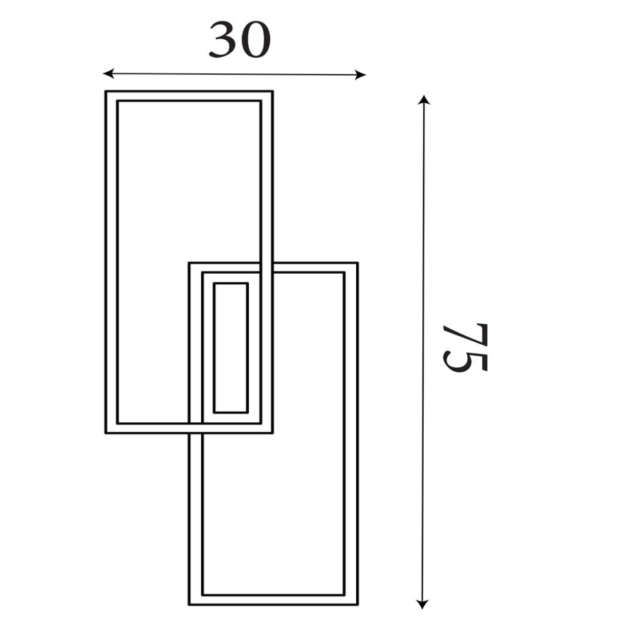Searchlight - LED Stmívatelné stropní svítidlo OVALOID LED/40W/230V 3000K 30x75 cm