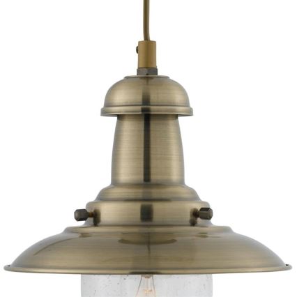 Searchlight - Lustr na lanku FISHERMAN 1xE27/60W/230V mosaz