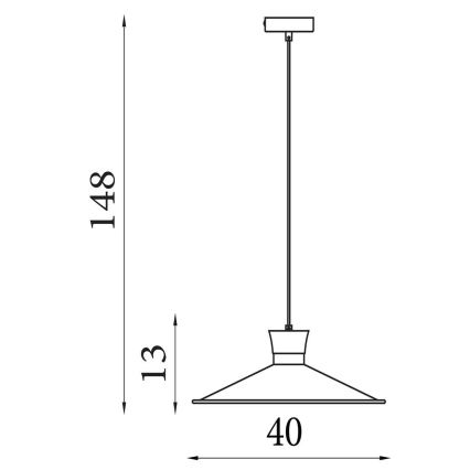 Searchlight - Lustr na lanku BALHAM 1xE27/60W/230V