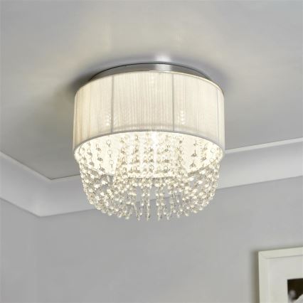 Searchlight - Stropní svítidlo BELLANO 3xG9/7W/230V pr. 30 cm bílá