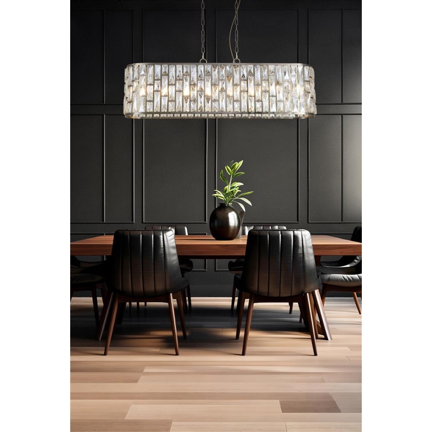 Searchlight - Lustr na řetězu BIJOU 8xE14/40W/230V