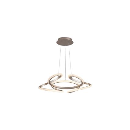 Searchlight - LED Stmívatelný lustr na lanku DOODLE LED/40W/230V mosaz