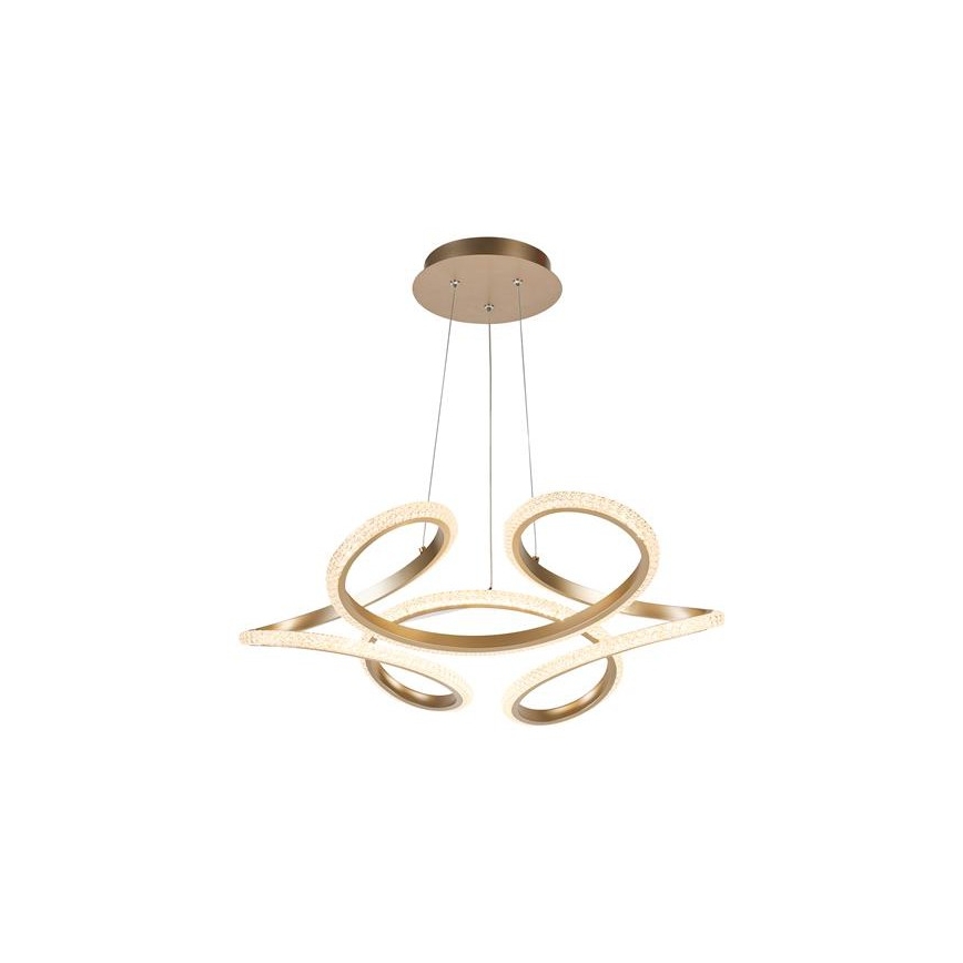 Searchlight - LED Stmívatelný lustr na lanku DOODLE LED/40W/230V mosaz