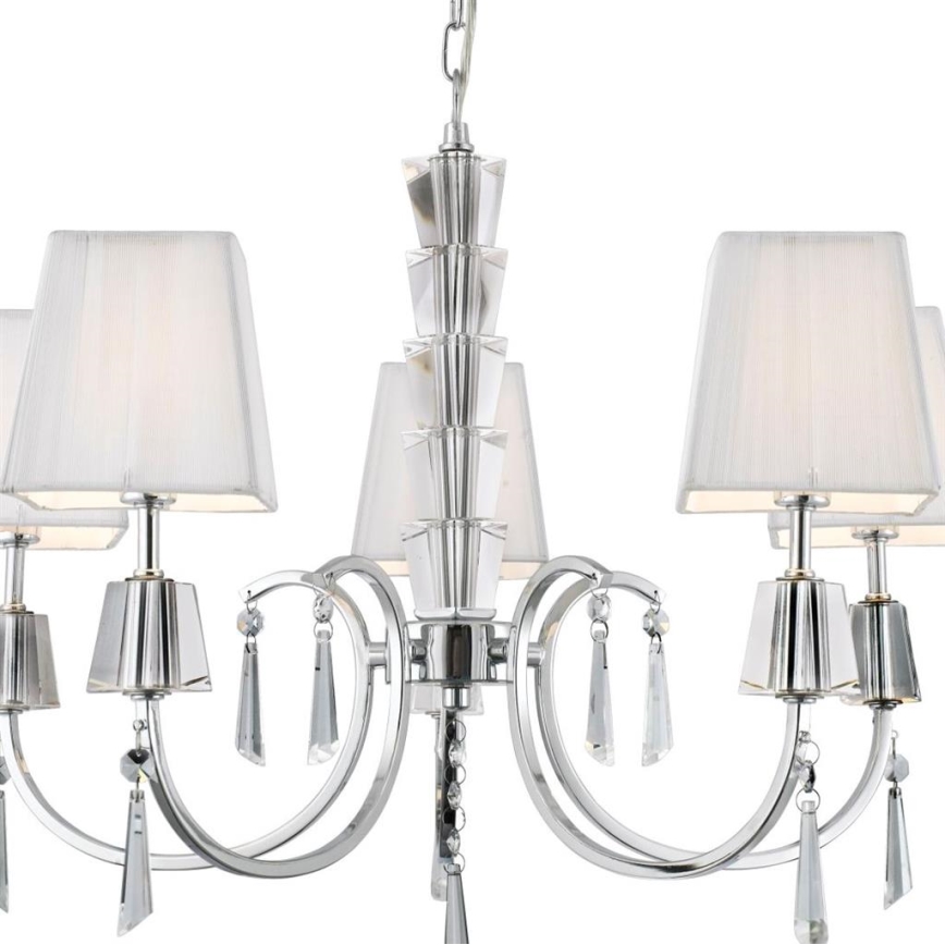 Searchlight - Lustr na řetězu PORTICO 5xG9/33W/230V lesklý chrom