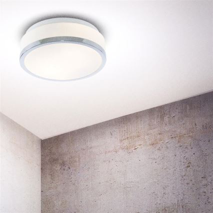 Searchlight - Koupelnové stropní svítidlo DISC 2xE27/60W/230V IP44