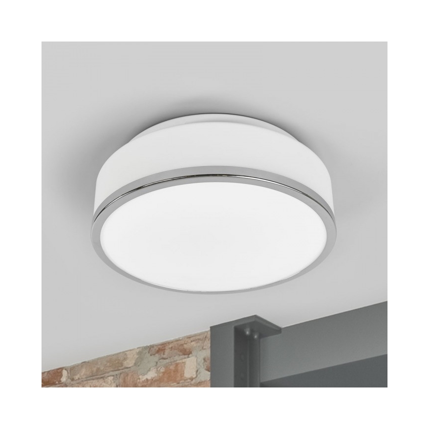 Searchlight - Koupelnové stropní svítidlo DISC 2xE27/60W/230V IP44