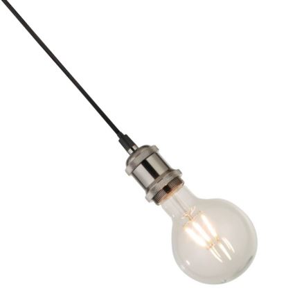 Searchlight - Lustr na lanku SUSPENSION 1xE27/60W/230V stříbrná