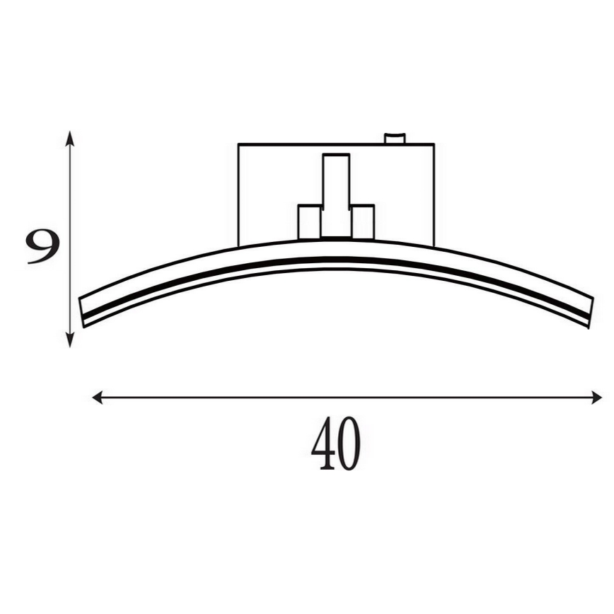 Searchlight - LED Obrazové svítidlo SANTORINI LED/8,2W/230V stříbrná