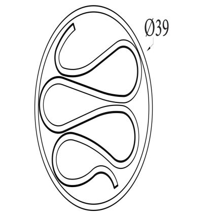 Searchlight - LED Stmívatelné stropní svítidlo ZENDISC LED/20W/230V 3000K pr. 39 cm