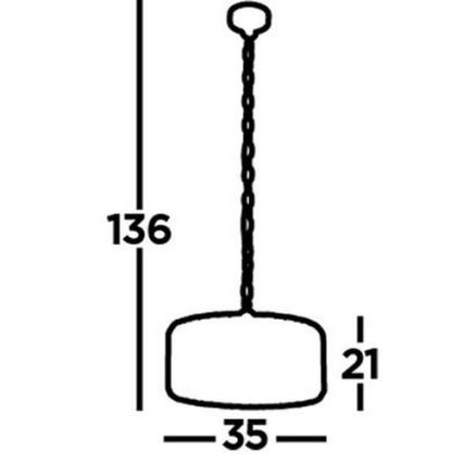 Searchlight - Lustr na řetězu CHAPEAU 3xE27/60W/230V