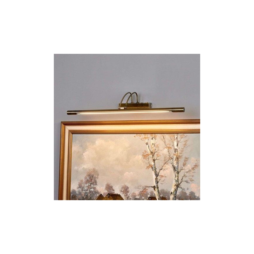 Searchlight - LED Obrazové svítidlo LED/14W/230V mosaz