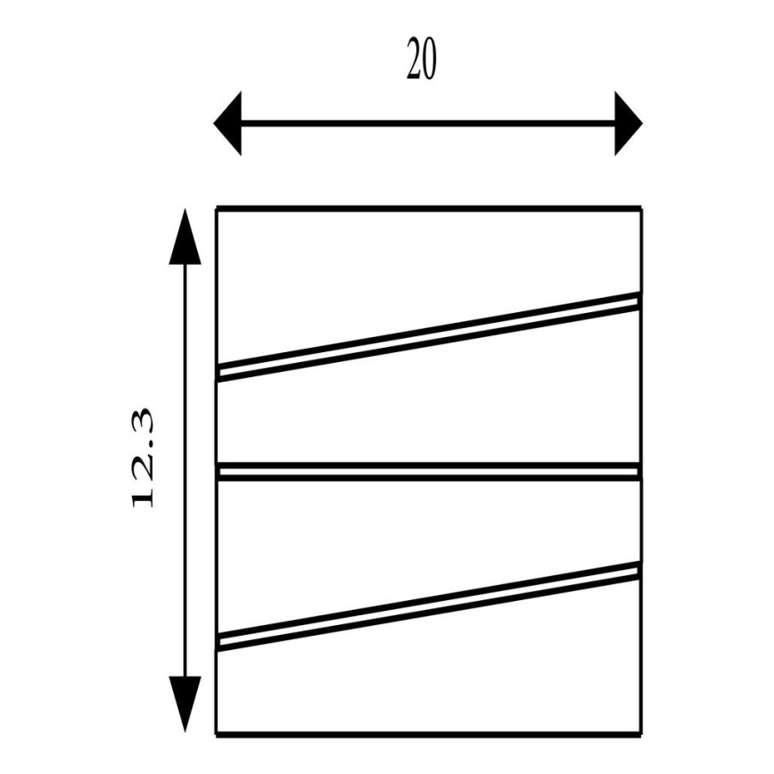 Searchlight - LED Nástěnné svítidlo SECTION LED/18W/230V zlatá