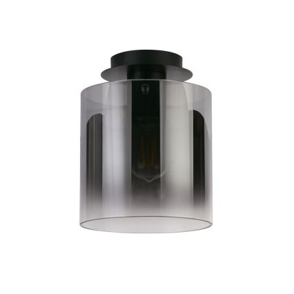 Searchlight - Stropní svítidlo SWEDEN 1xE27/60W/230V pr. 22 cm černá/kouřová